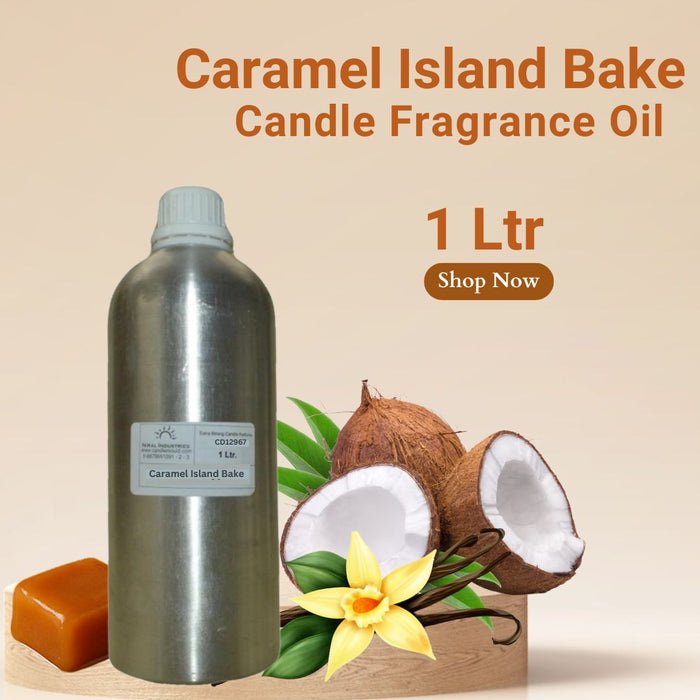 Caramel Island Bake, 1 Ltr Candle Fragrance Oil Bulk Buy_Wholesale