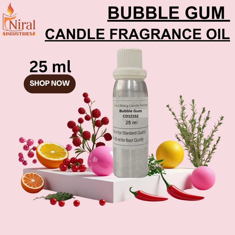 Niral’s Bubble Gum Candle Fragrance Oil (New)