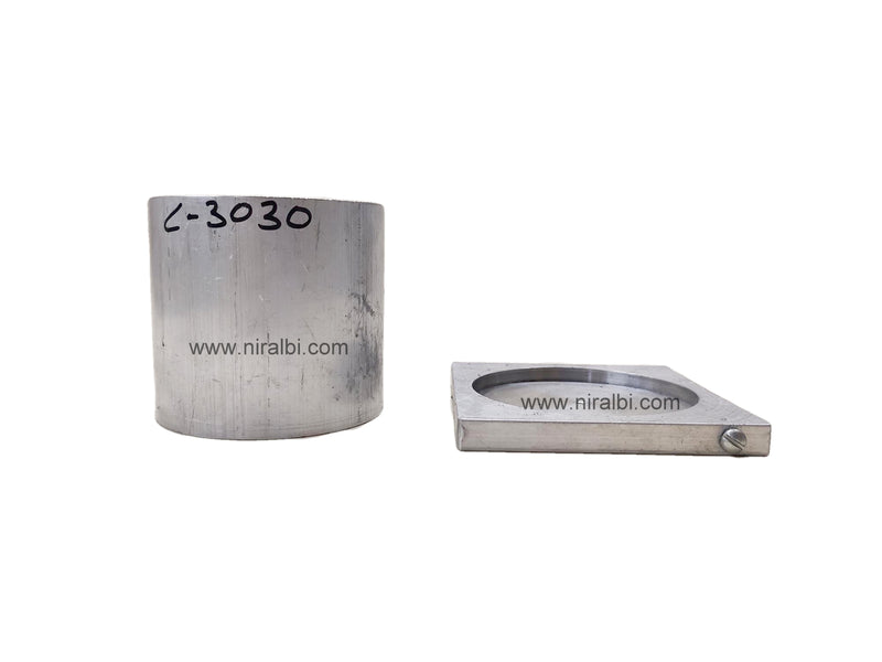 Niral's Geometry Aluminum Cylinder Dia 3 inch - Ht 3 inch
