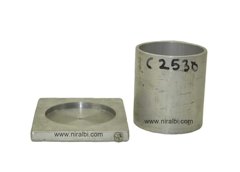 Niral's Geometry Aluminum Cylinder Dia 2.5 inch - Ht 3 inch