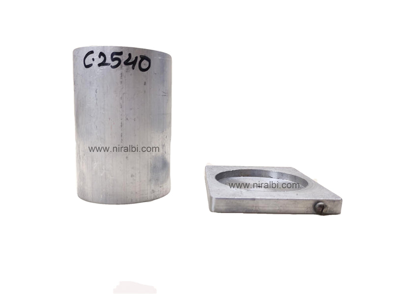 Niral's Geometry Aluminum Cylinder Dia 2.5 inch - Ht 4 inch