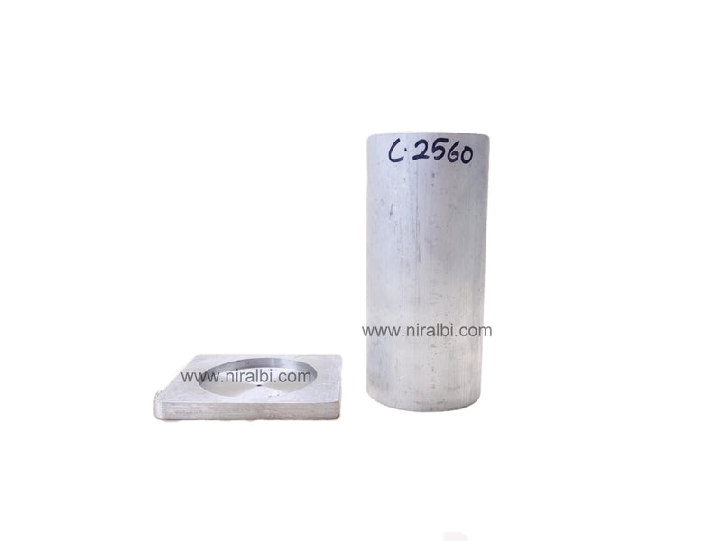 Niral's Geometry Aluminum Cylinder Dia 2.5 inch - Ht 6 inch