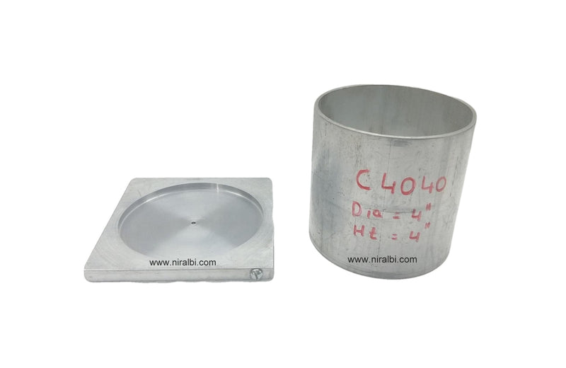 Niral's Geometry Aluminum Cylinder Dia 4 inch - Ht 4 inch