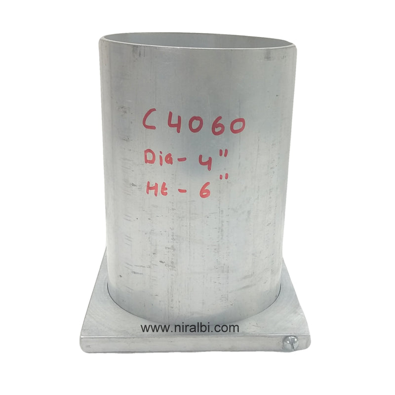 Niral's Geometry Aluminum Cylinder Dia 4 inch - Ht 6 inch