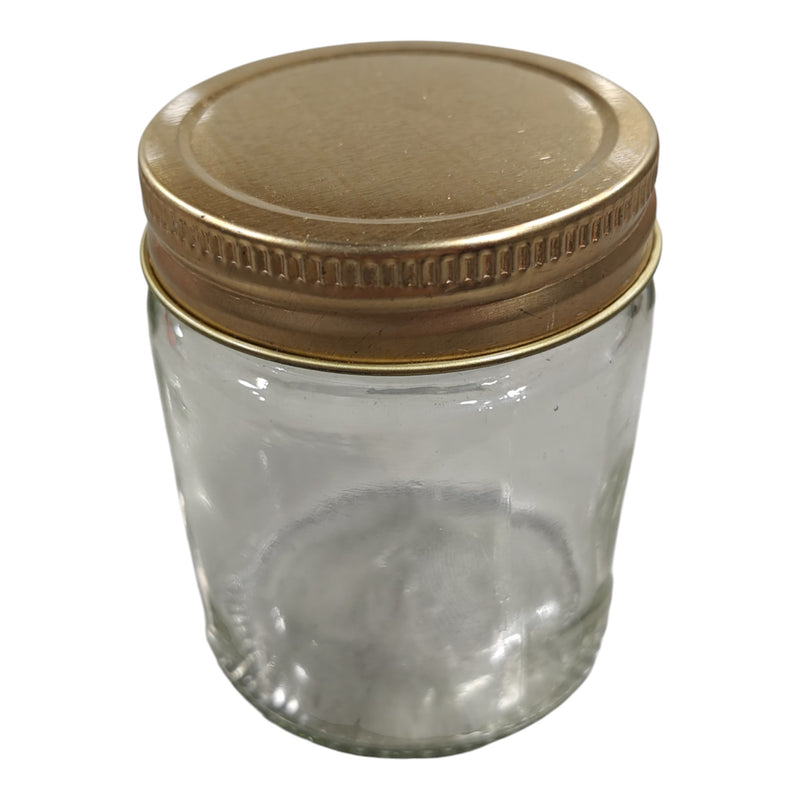 Glass Jar With Golden Screw Cap CD13602 Niral Industries.