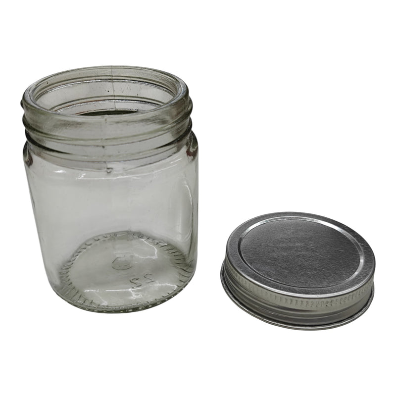 Glass Jar with Silver Screw - CD13603 Niral Industries