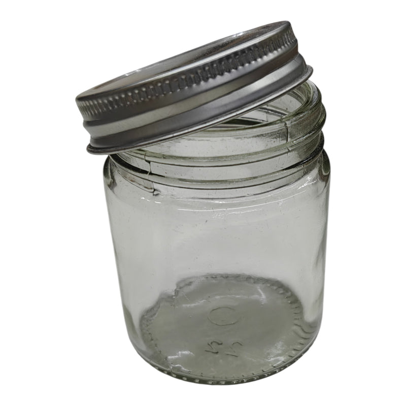 Glass Jar with Silver Screw - CD13603 Niral Industries