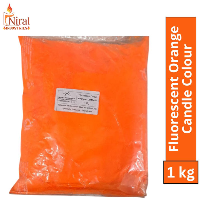 Fluoroscent Candle Colour Orange, Niral Industries