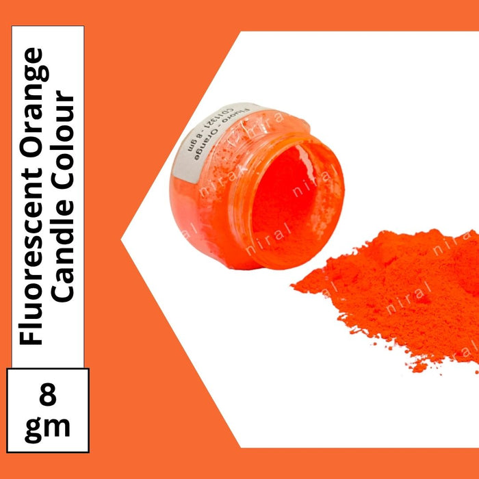 Fluoroscent Candle Colour Orange, Niral Industries