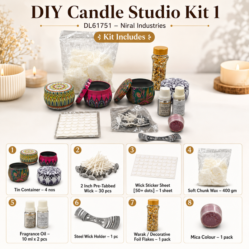 DIY Candle Studio Kit 1 - DL61751 Niral industries