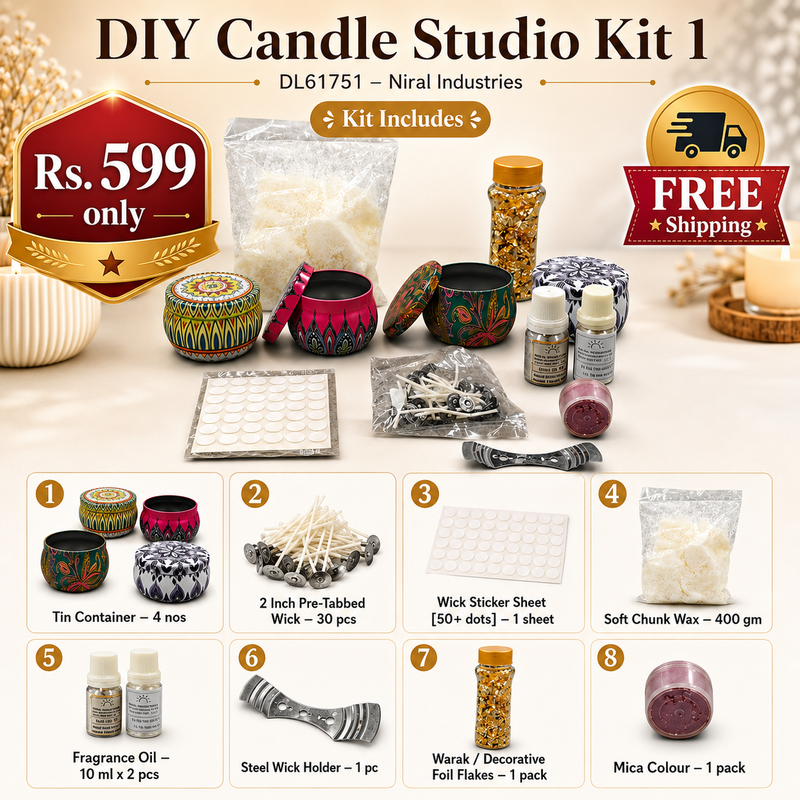 DIY Candle Studio Kit 1 - DL61751 Niral industries