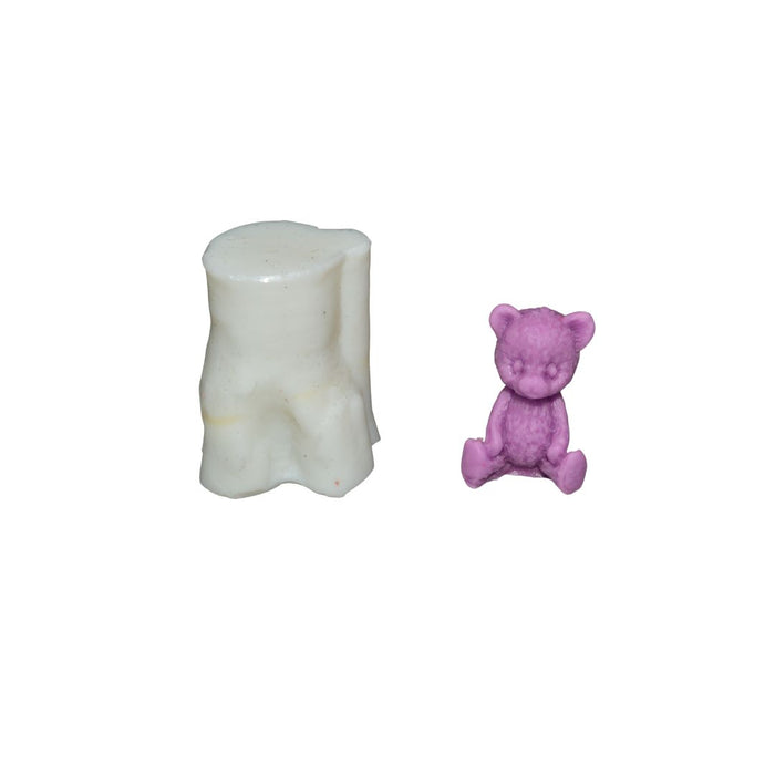 Teddy Bear Shape Silicone Candle Mould