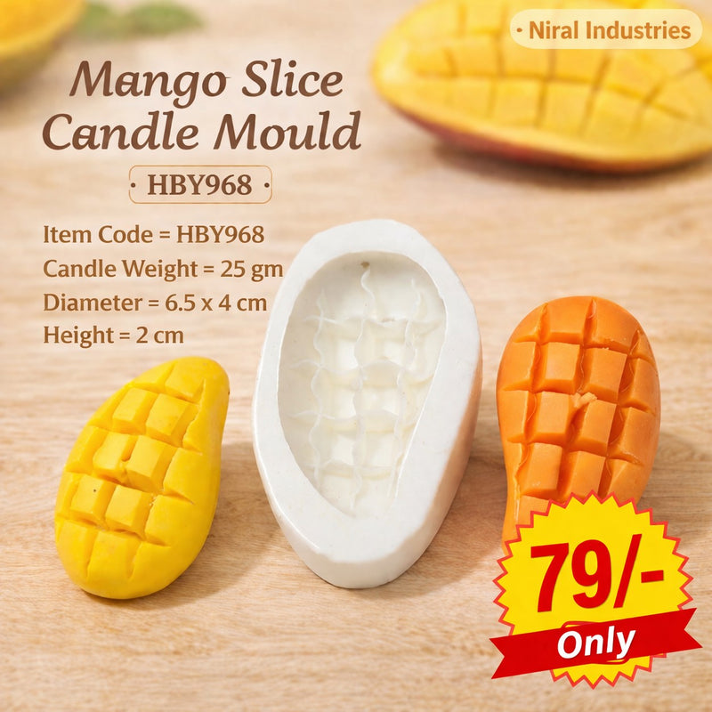 Mango Slice Candle Mould HCM21419, Niral Industries.