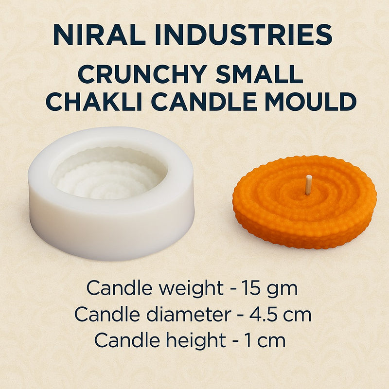 Crunchy Small Chakli Candle Mould HBY934, Niral Industries.