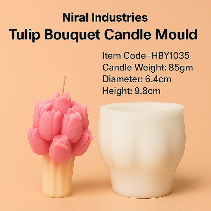 Tulip Bouquet Candle Mould -HBY1035 Niral Indutries