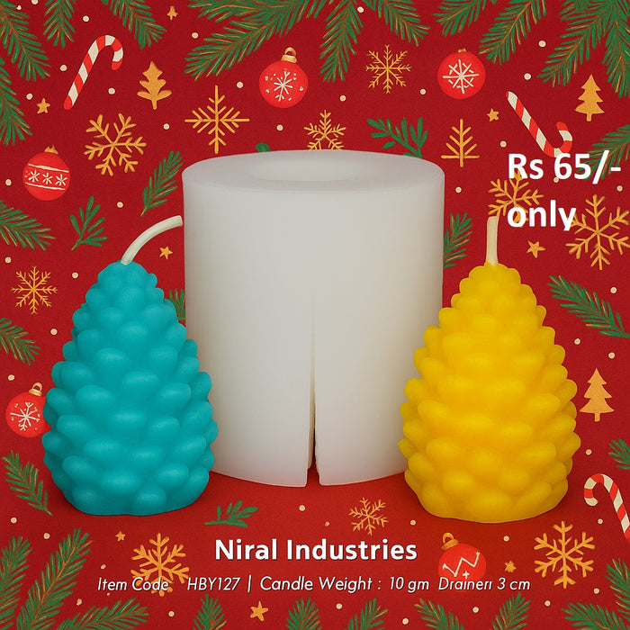 Pine Forest Fantasy Silicone Candle Mould HBY127, Niral Industries