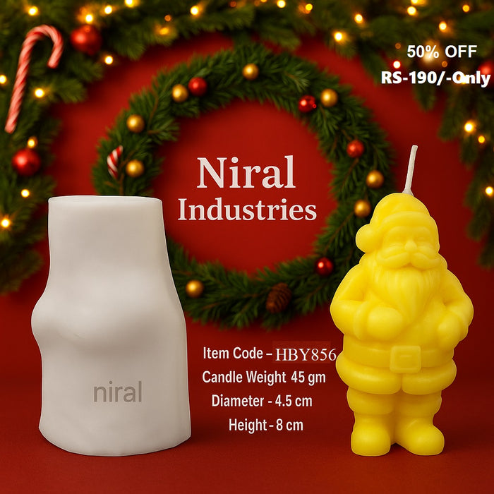 Santa's Grand Silicone Candle Mould HBY856, Niral Industries