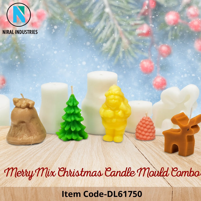 Merry Mix Christmas Candle Mould Combo- DL61750 Niral Industries.