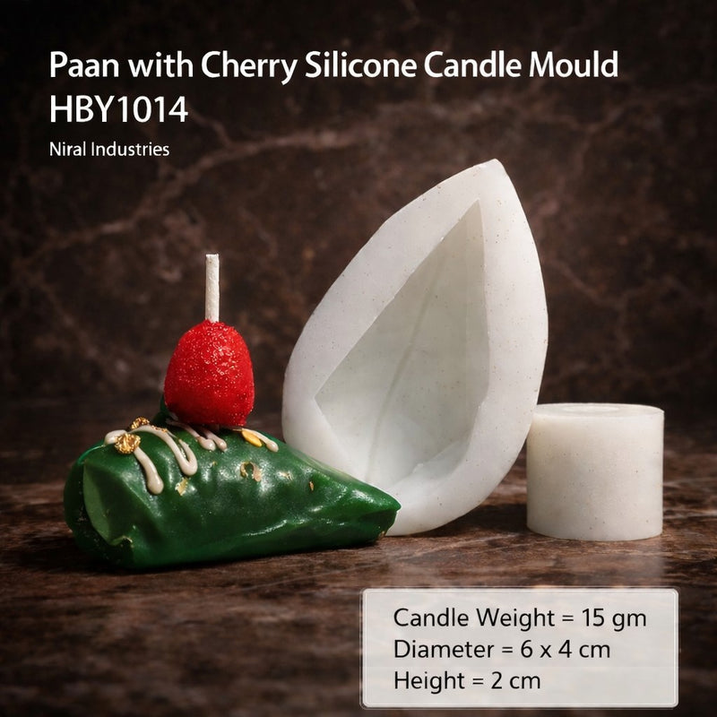 Paan with Cherry Silicone Candle Mould HCM21225, Niral Industries