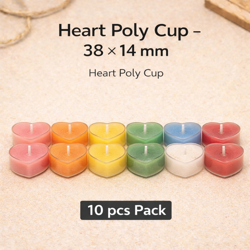 Niral's Poly T - Cup Heart 38 x 14 mm Niral Industries