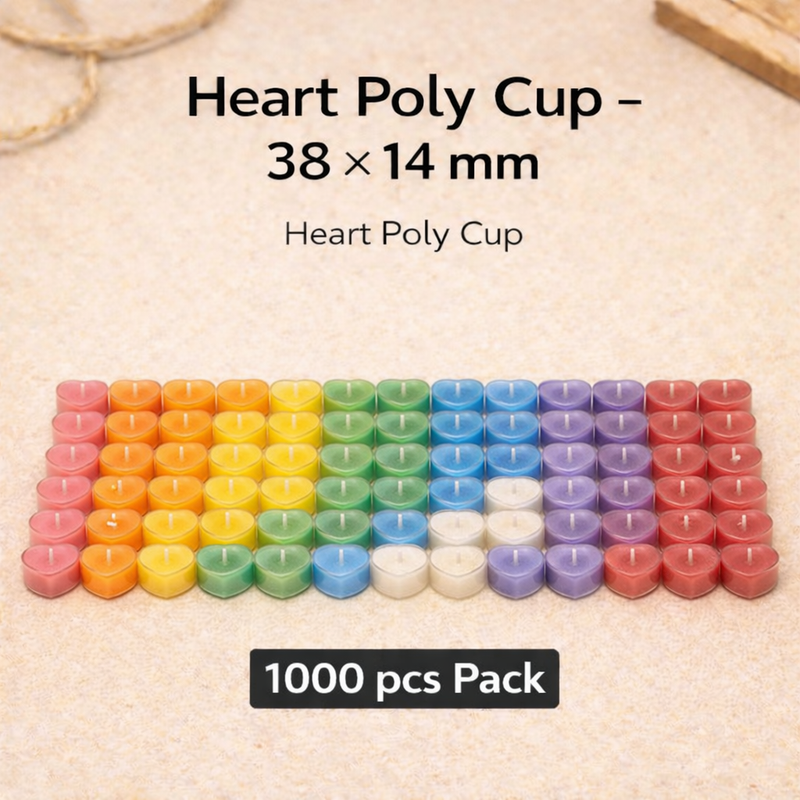 Niral's Poly T - Cup Heart 38 x 14 mm Niral Industries
