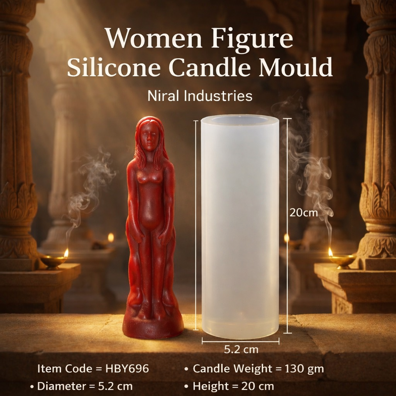 Women Shape Silicone Candle Mould HBY696, Niral Industries
