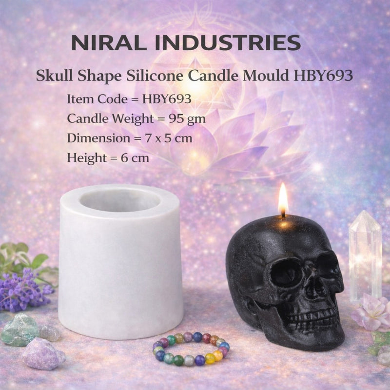 Skullcraft Silicone Candle Mold HCM21105, Niral Industries