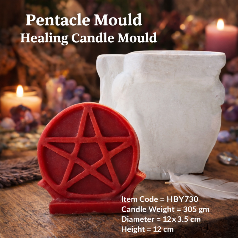 Niral Pentacle Mould Healing Candle Mould HBY730, Niral Industries