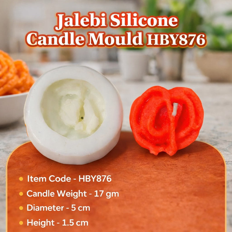 Jalebi Silicone Candle Mould HCM21210, Niral Industries