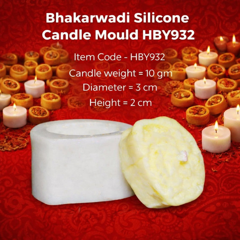 Bhakarwadi Silicone Candle Mould HBY932, Niral Industries.