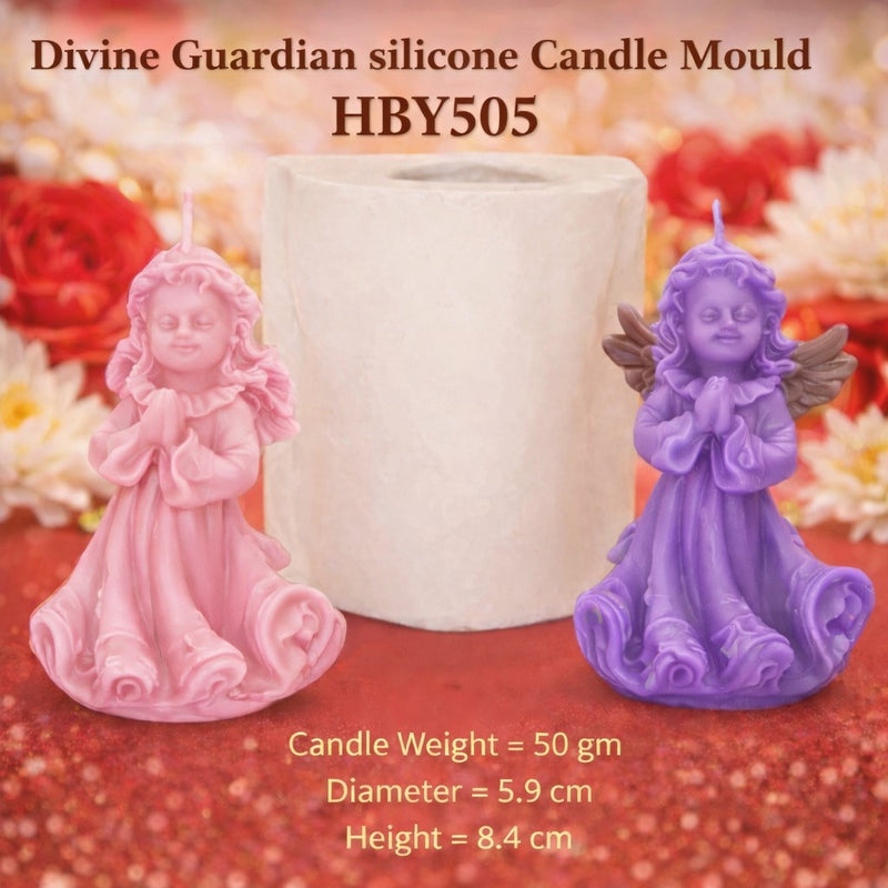 Divine Guardian Silicone Candle Mold HBY505, Niral Industries