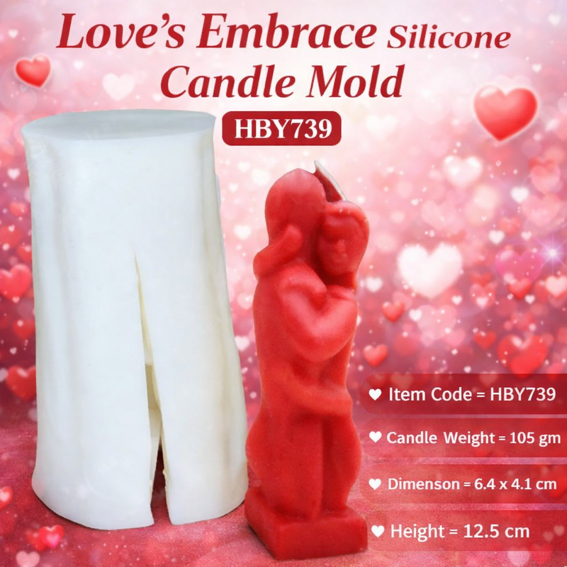 Love's Embrace Silicone Candle Mold HBY739, Niral Industries