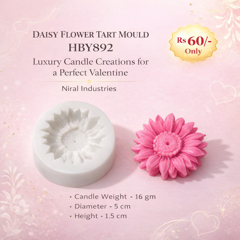 Daisy Flower Tart Mould HBY892, Niral Industries.