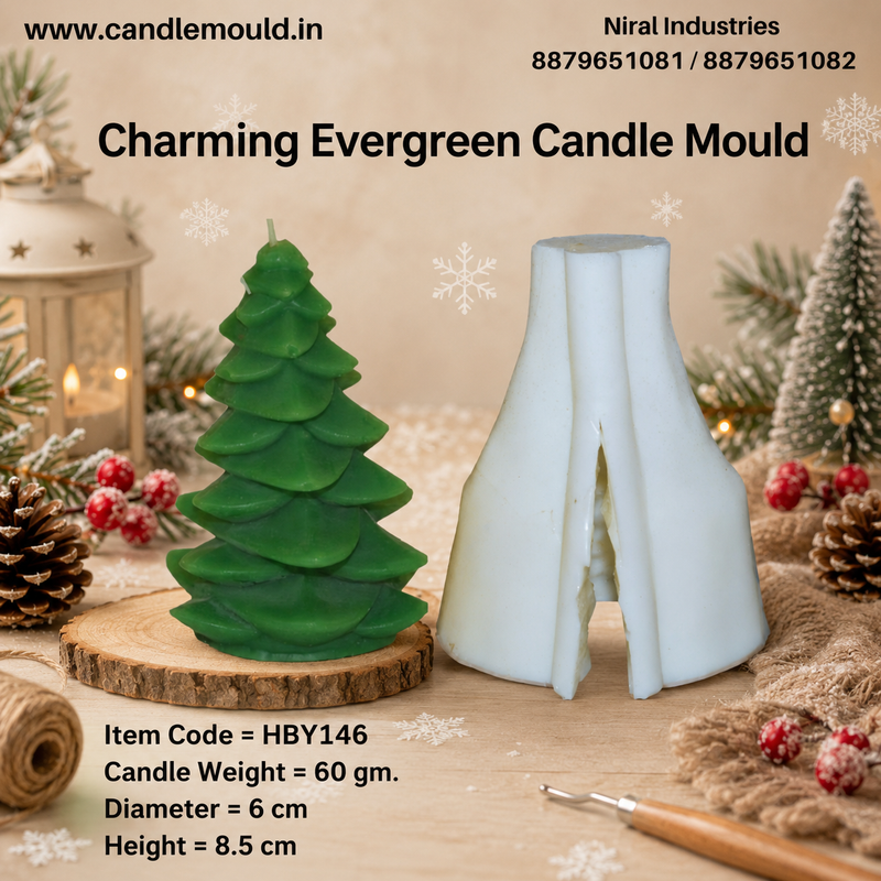 Small Christmas Tree Candle Mould HCM22419 Niral industries