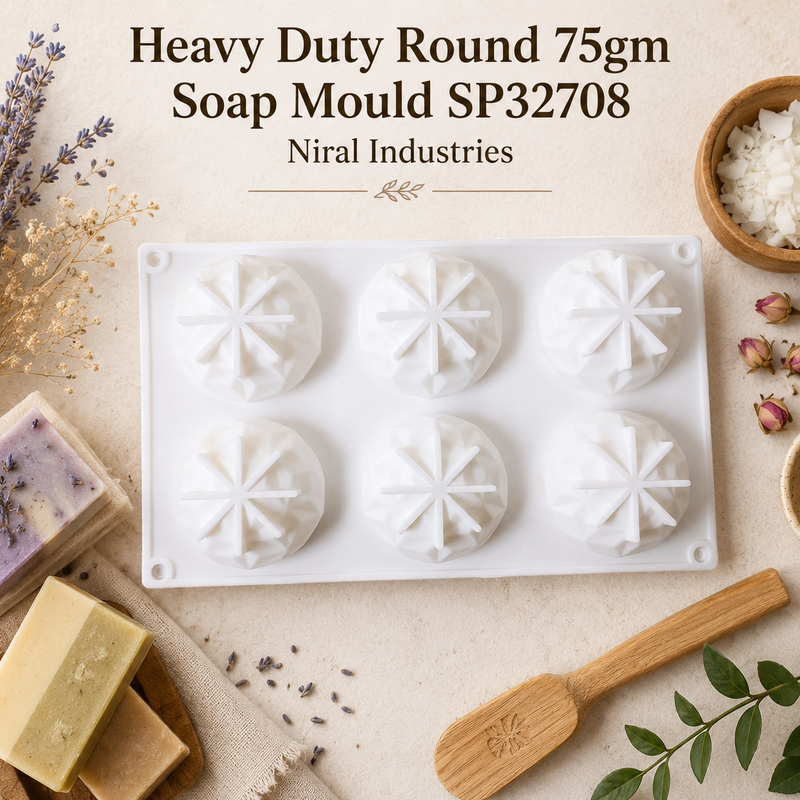 Heavy Duty Round 75gm Soap Mould SP32708 Niral industries