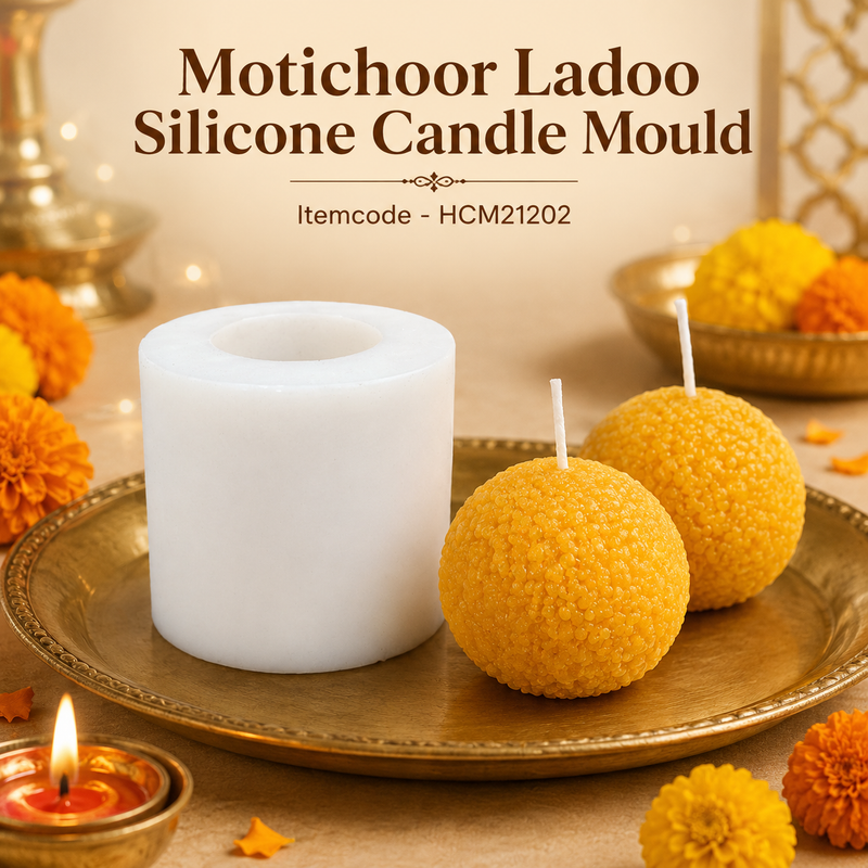 Motichoor Ladoo Silicone Candle Mould HCM21202, Niral Industries
