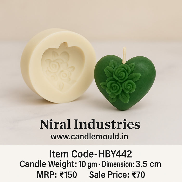 Enchanting Blooms Silicone Candle Mold HBY442, Niral Industries