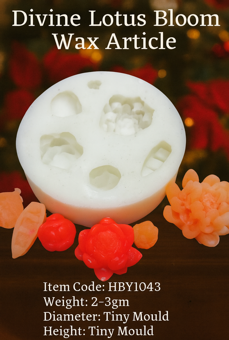 Divine Lotus Bloom Candle Mould | Premium Silicone Lotus Flower Mold
