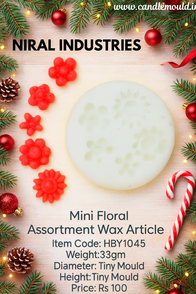 Mini Wax Floral Assortment-HCM21714 Niral Industries.