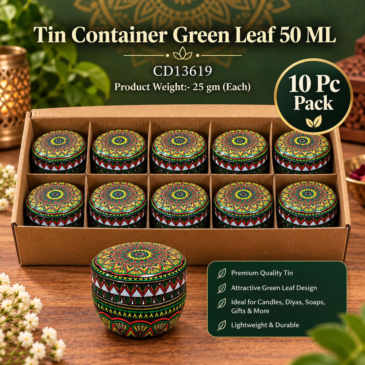 Assorted Tin Container with Bulk Buy Option