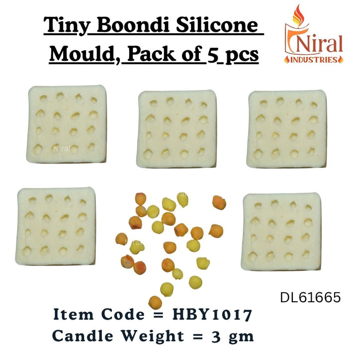 Tiny Boondi Silicone Mould HBY1017 - 5 Pcs Combo ₹415 (Just ₹83 Each!)
