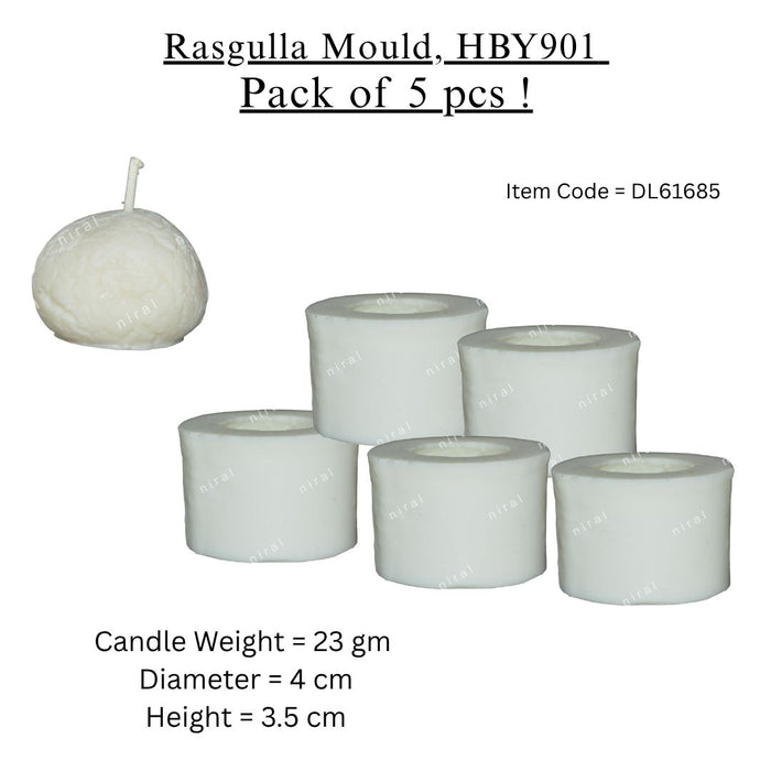Rasgulla Candle Mould, HBY901 - 5 Pcs Combo ₹580 (Just ₹116 Each!)