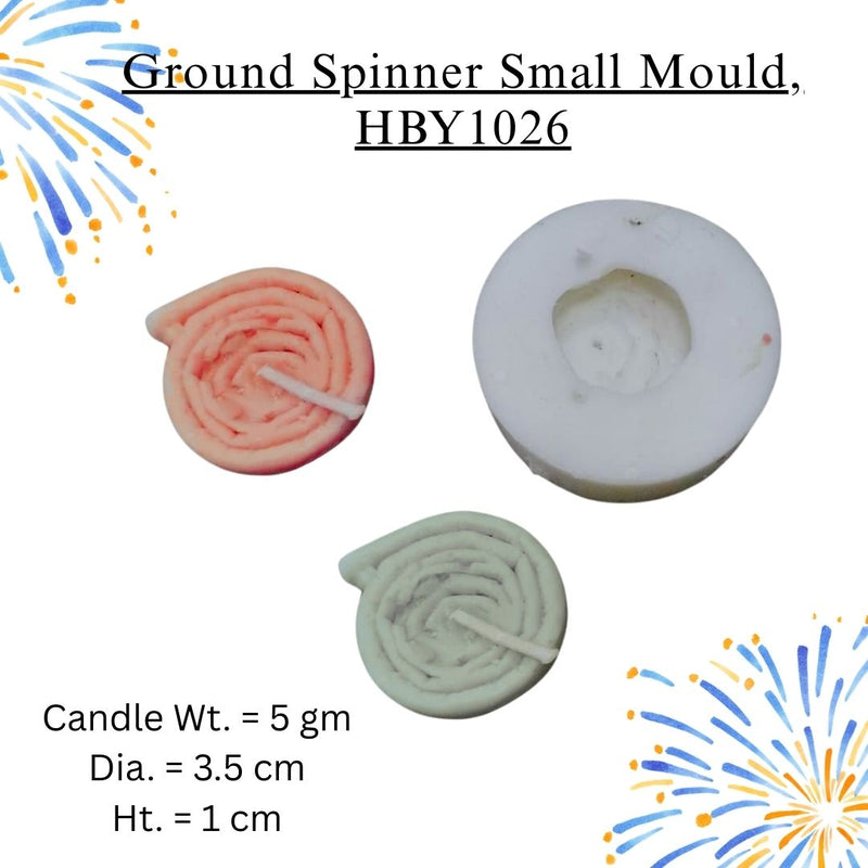 Niral Industries Ground Spinner Small Candle Mould HCM22573