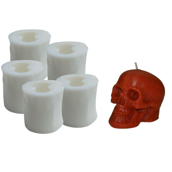 Small Skull Shape Silicone Candle Mould