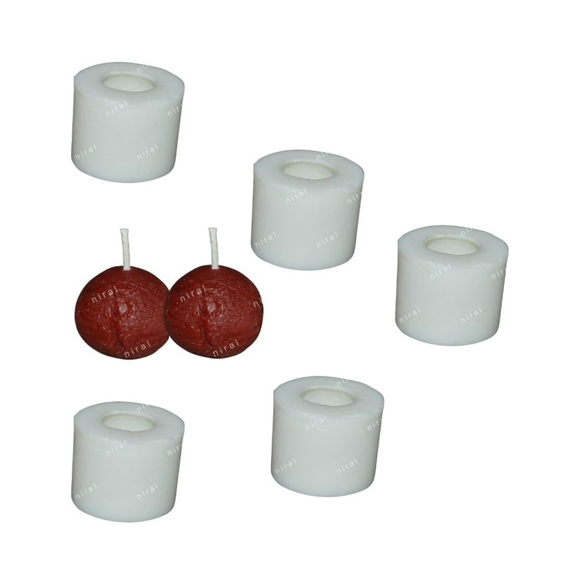 Niral Industries Delightful Gulab Jamun Silicone Candle Mould