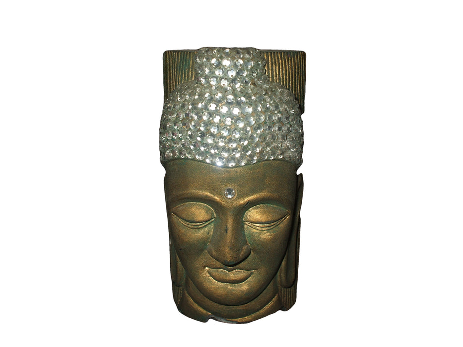Buddha Face Designer Pillar Candle Mould Small HBY428, Niral Industries.