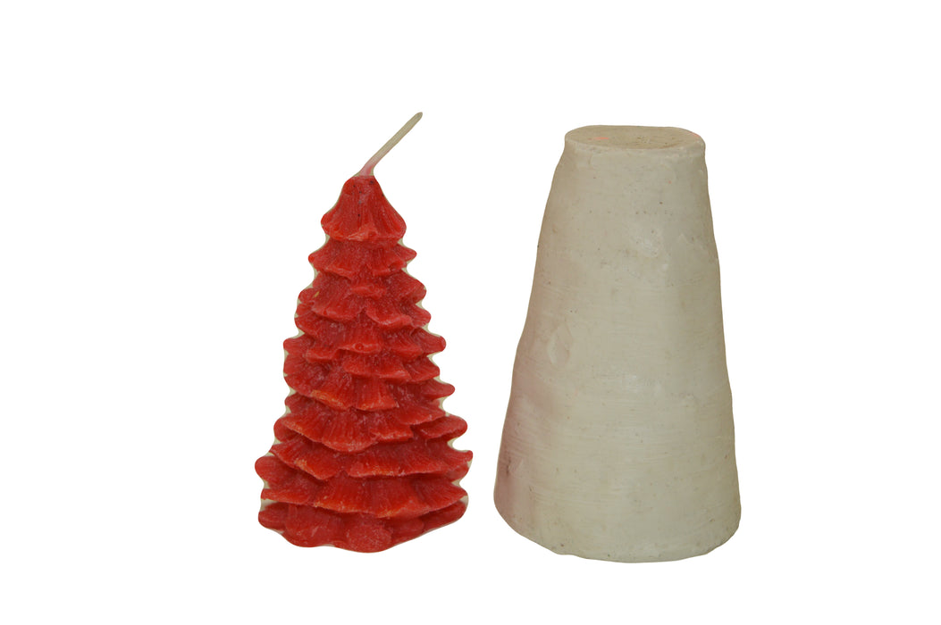 CL - Small X-Mass Tree Candle Silicone Mould - SL628