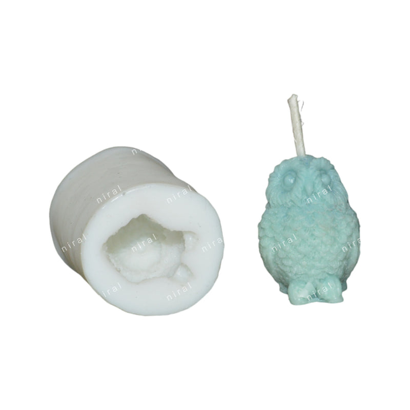Tiny Owl 3D Silicon Candle Mould HBY917, Niral Industries.