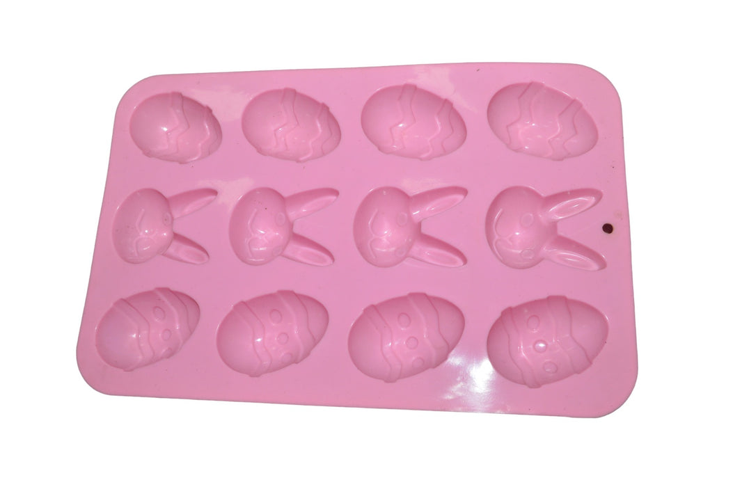 Easter Bunny & Eggs 12 Cavity Silicone Mould - SP32437 - Bx No. 5