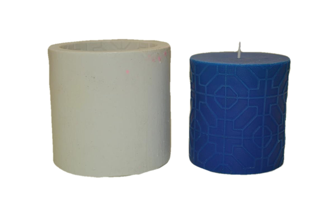 CL - Small Octogon Designer Silicone Candle Mould - SL611